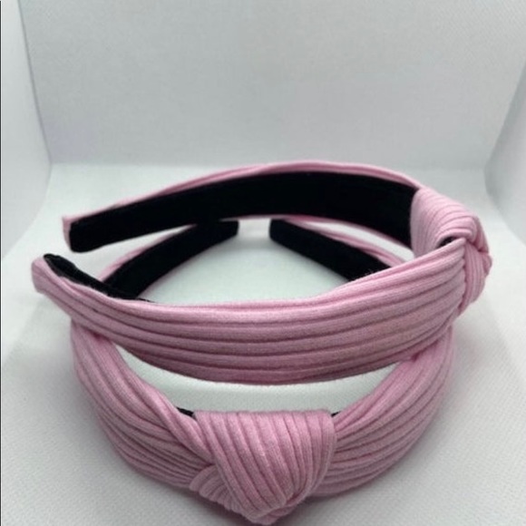 Pink Knotted Rib Headband - Picture 2 of 4